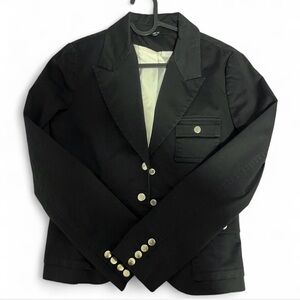 [SOLD] Chic Black Blazer with Silver Accents